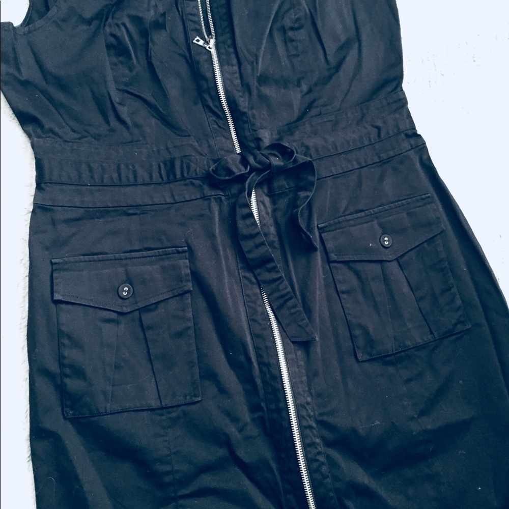Calvin Klein Black Zipper Dress - Picture 3 of 4